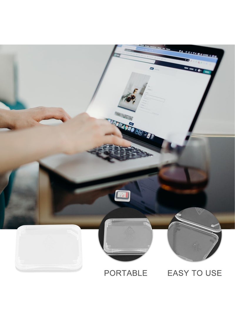 Clear Plastic Memory Card Case Memory Card Case Holder Compatible with  Micro Flash Card (100pcs) - Image 4